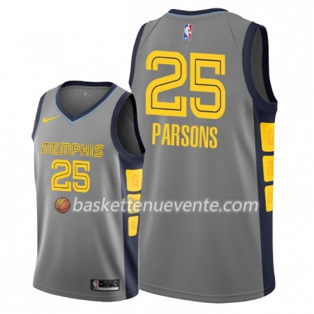 Maillot Basket Memphis Grizzlies Chandler Parsons 25 2018-19 Nike City Edition Gris Swingman - Homme